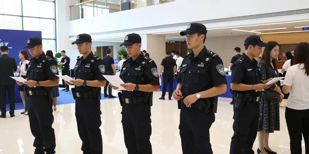 Security Solutions provided by trusted professionals at a corporate event.